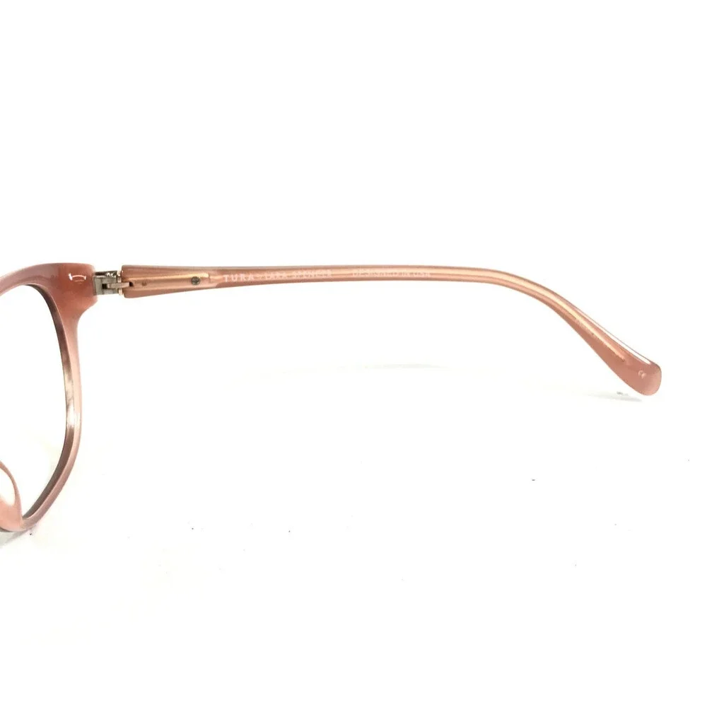 Tura by Lara Spencer Eyeglasses Frames LS114 BLS Blush Pink Brown Horn 53-16-135